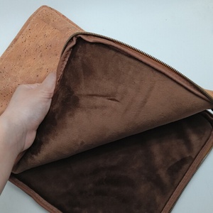 Sac pour ordinateur portable en cuir tanné végétal en liège naturel Boshiho - Product Image 6