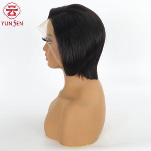 <span class=keywords><strong>ผม</strong></span>แท้ 100% แบบเวอร์จิ้น 13x4 ลูกไม้รอบด้าน <span class=keywords><strong>ทรง</strong></span>บ๊อบ<span class=keywords><strong>สั้น</strong></span>ตรง  แบบเต็มศีรษะ - Product Image 3