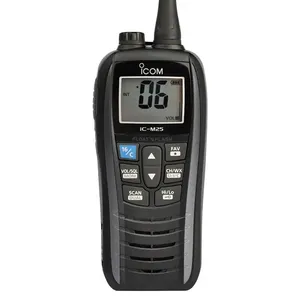 Commercio all'ingrosso portatile di alta qualità portatile interfono VHF radio bidirezionale impermeabile walkie talkie ICOM IC-M25 radio