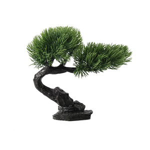 Décoration de paysage d'aquarium de <span class=keywords><strong>chanson</strong></span> de bienvenue simulée Ornement d'herbe d'<span class=keywords><strong>eau</strong></span> en forme d'arbre artificiel - Product Image 4