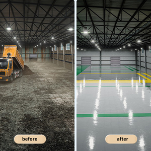 स्व-समतल पॉलीयूरेथेन फर्श पेंट वाटरप्रूफ पहनने-प्रतिरोधी इनडोर आउटडोर घर का उपयोग सीमेंट फर्श-एपॉक्सी राल आधारित स्प्रे - Product Image 6