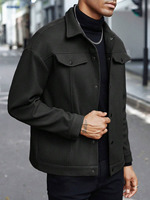 Veste homme décontractée sport business à revers nouvelle collection automne-hiver 2025 transfrontalière