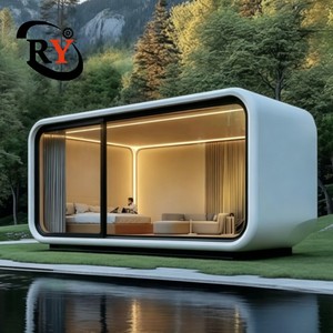 Mini-maison familiale paisible, zéro odeur, construction rapide, style cabane pomme, pour agritourisme dans la forêt de longanes - Product Image 2