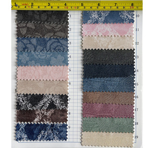 0,7mm flor en relieve Jeans <span class=keywords><strong>polipiel</strong></span> PU tela de cuero de imitación para Diy hacer bolsos prendas lazos manualidades Material decoraciones - Product Image 6