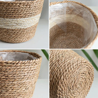 Pot de pépinière en jute écologique fiable, revêtement résistant à l'eau, base antidérapante, taille et couleur personnalisables, pour jardin