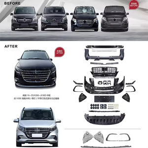 Araba modifikasyon spor vücut kiti Bodykit parlak siyah teknoloji vücut kiti mercedes-benz V260 & V300 2016-2025 - Product Image 1