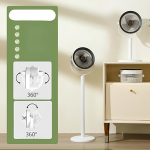 Ventilateur sur pied populaire, mobile, pour extérieur et intérieur, 16-18 pouces, ventilateur tour électrique avec télécommande, lumière LED, chauffage et humidificateur - Product Image 2