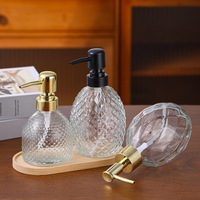 Vente en gros de distributeurs de savon liquide, flacons en verre pour le lavage des mains, emballages de flacons de shampoing en verre