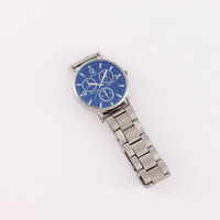Montre Homme Tendance à Trois Yeux Anti-Lumière Bleue, Bracelet Acier, Personnalisation Usine, Vente Chaude