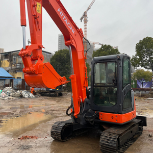 Mini-excavatrices Hitachi Zx50 d'occasion certifiées CE, bon prix, capacité de 5 tonnes, adaptées aux travaux de construction municipale - Product Image 2