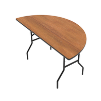 Usine de fabrication de table pliable en demi-cercle pieds en métal table pliante en demi-cercle de restaurant portable utilisations multi-scénarios