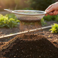 Tamis à compost en acier galvanisé antirouille pour le compostage domestique et le jardinage