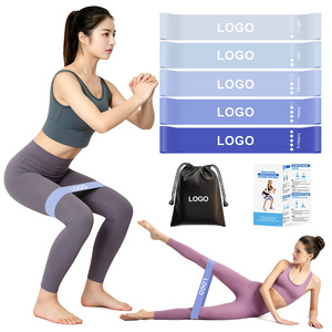 Resistance Bands Set Light to X-Heavy for Glutes and Legs Workout with Carry Bag Durable Fitness Training Bands for Adults - Product Image 1