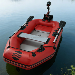 Hailebao Gommone <span class=keywords><strong>Elettrico</strong></span> Gonfiabile da Pesca, Barca Rigida con Fondo Rinforzato, Capacità 2 Persone, Dinghy per Fiumi e Laghi - Product Image 2