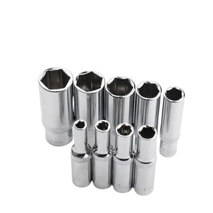 Khai Thác <span class=keywords><strong>1</strong></span>/4 <span class=keywords><strong>inch</strong></span> ổ đĩa Chrome kết thúc lục giác tác động ổ cắm thiết lập mở rộng cho hiệu quả lốp vít loại bỏ - Product Image 1