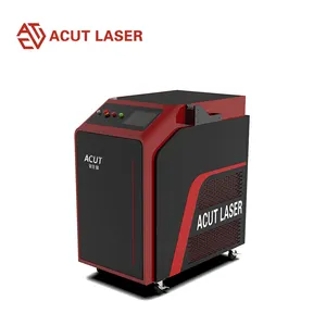 Máquina de solda a laser industrial de fibra óptica portátil 1500W com alimentação automática de fio