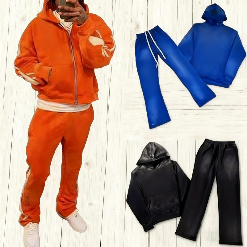 Custom Vintage Jogging Set Zip up