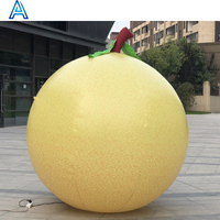 Énorme géant grand modèle de ballon de légumes de fruit de pêche orange de poire gonflable bon marché de haute qualité pour la décoration