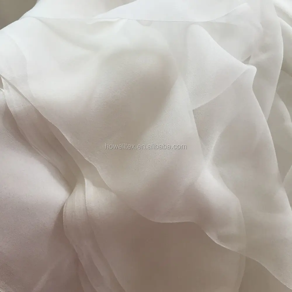 IN STOCK 100% silk gauze 3.5mm 114cm width 54" for wedding