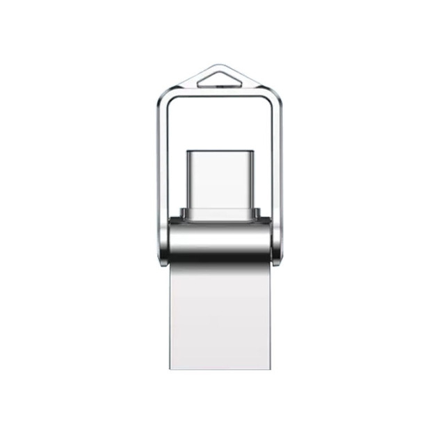 2 in 1 Metal Dual-interface Rotating Mini Type C OTG USB Flash Drive
