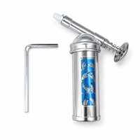 Pistolet à graisse manuel portable de 85g avec tige à piston, injecteur de graisse manuel pour la lubrification et la réparation de voitures, vélos et motos