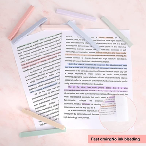Wholesale Custom <b>Cute</b> Multicolor Highlighter Pen 12 Pastel Colors Macaron Highlighter Pen With Custom LOGO - Product Image 2