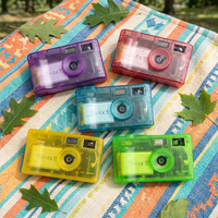 Appareil photo numérique vintage sans écran 12MP, nouveau design, appareil photo numérique sans écran 35mm avec flash xénon intégré, style rétro pour le camping et les prises de vue rapides