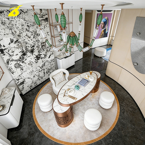 <span class=keywords><strong>Plafonnier</strong></span> LED Bang Sheng Lighting en tube <span class=keywords><strong>de</strong></span> verre côtelé - Décoration contemporaine émeraude <span class=keywords><strong>pour</strong></span> bureau et suite d'hôtel - Product Image 2