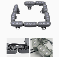 Rondelle murale lumière RGB DMX512 couleur modulaire 3D LED étanche Flexible pour l'éclairage linéaire de jardin paysage extérieur