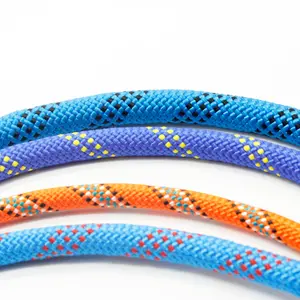 Double Downhill Rope Diameter customized High-strength Polyester Fib Braided Rope Good Quality Climbing Rope