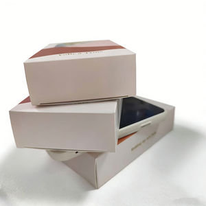 Caja de Papel para Teléfono Pequeña, Plegable, Rosa, con Ventana, Logotipo Personalizado en CMYK - Product Image 5