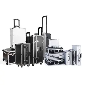 Custom 3u Amplifier Power Audio Tour Box Aluminium Chassis Rack Flight Case With Wheels For Electronic Equipment