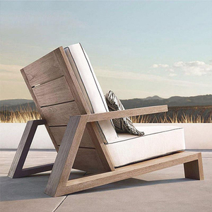 Sofá de teca para exteriores, combinación de ocio, Villa, exterior, impermeable, protección solar, terraza, sofá de madera maciza, conjunto de muebles de jardín - Product Image 6