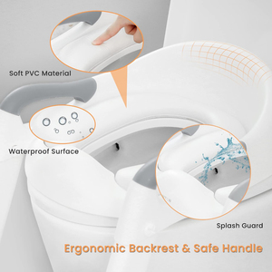 Siège pliant pour bébé CF Kids avec protection anti-éclaboussures et coussin antidérapant, siège d'apprentissage de la propreté, marchepied pour tout-petit, housse de siège de toilette pour l'apprentissage de la propreté - Product Image 5
