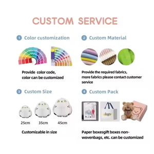 Giocattoli per Cani in Peluche Personalizzabili con Ricamo Animale, 100% Poliestere, Imbottitura in PP, Regali di Compleanno, Antistress, Logo Personalizzato - Product Image 5