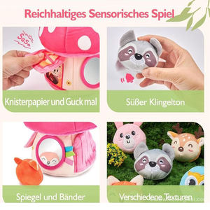 Jouets Montessori pour bébés, hochet en peluche, couette sensorielle froissée, jouet pour tout-petits en tissu super doux - Product Image 3