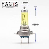 Phare halogène de voiture H7 PX26D 24V70W couleur jaune haute qualité