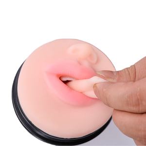 Jouets sexuels pour adultes : Masturbateur manuel type 'Airplane Cup' avec fonctions de léchage de langue, de simulation buccale et anale - Product Image 1