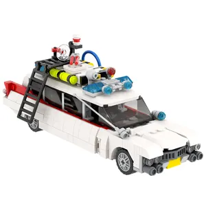 MOC1407捉鬼敢死队519件砖块鬼死队系列救护车汽车模型组装电视电影积木儿童礼品玩具