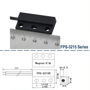Sensor de Proximidad Magnético Industrial de Alto Rendimiento SZFAST, Interruptor de Contacto para Puerta, Sistema de Alarma FPS-255R, ABS Negro - Product Image 5
