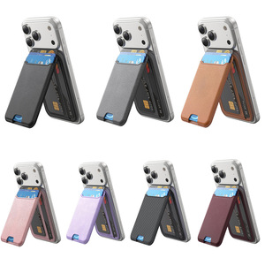 Porte-cartes magnétique <span class=keywords><strong>Mag</strong></span>-<span class=keywords><strong>safe</strong></span> en cuir PU avec blocage RFID, aimant puissant N52, fonction Localiser <span class=keywords><strong>Apple</strong></span> - Product Image 6
