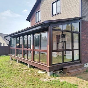 Véranda en verre populaire pour jardin extérieur, isolée thermiquement et économe en énergie, petite maison de jardin en verre pour l'extérieur - Product Image 5