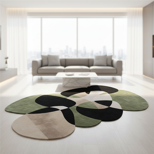 <span class=keywords><strong>Tappeto</strong></span> Artistico con Motivi Originali, Fatto a Mano, Moderno, Ecologico e Resistente alle Macchie per Arredamento di Lusso in Camera da Letto e Soggiorno - Product Image 2