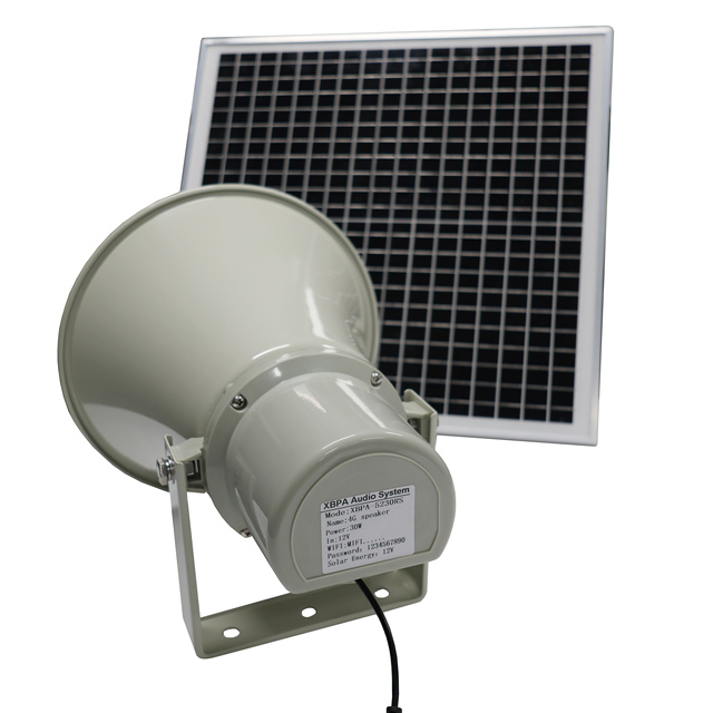 Outdoor Solar Powered Voice Alarm Prompter Speaker Infrared Human Motion Sensing with Safety Features for Parks