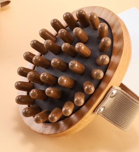 Hêtre coussin d'air méridien manuel cuir chevelu corps brosse de Massage Anti-Cellulite bois outil de Massage pour bain brosses éponges et épurateurs - Product Image 6