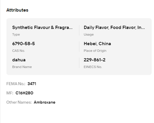 Ambroxide/Ambroxan en Polvo 99% Puro, Fijador de Aroma de Larga Duración para la Elaboración Diaria de Perfumes y Fragancias - Product Image 6
