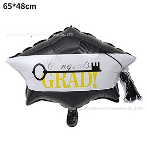 Juego de globos de decoración de fiesta de graduación transfronteriza, diseño personalizado ecológico, gorra de médico, globos de película de aluminio de dibujos animados - Product Image 4