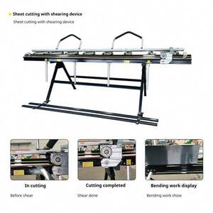 판금 알루미늄 용 슬리터 포함 TEBAK 유연한 수동 박판 금속 절단 및 굽힘 벤더 기계 - Product Image 3