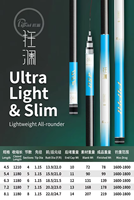 HYS Kuanglan Joran Pancing Serat Karbon Ultra Ringan T1100+M40X 46T Karbon Tinggi 4H 28 Action Joran Pancing Ikan Mas Serbaguna