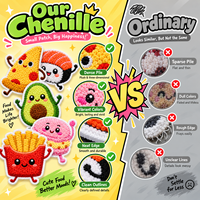 Cœur en feutre non tissé brodé en chenille thermocollant en PVC écologique, personnalisable pour biscuits, pizzas, chips, pop-corn